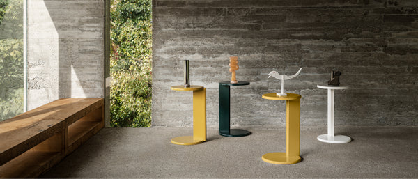 Lolly Side Table Ochre Yellow Gloss by Pauline Deltour - Hem