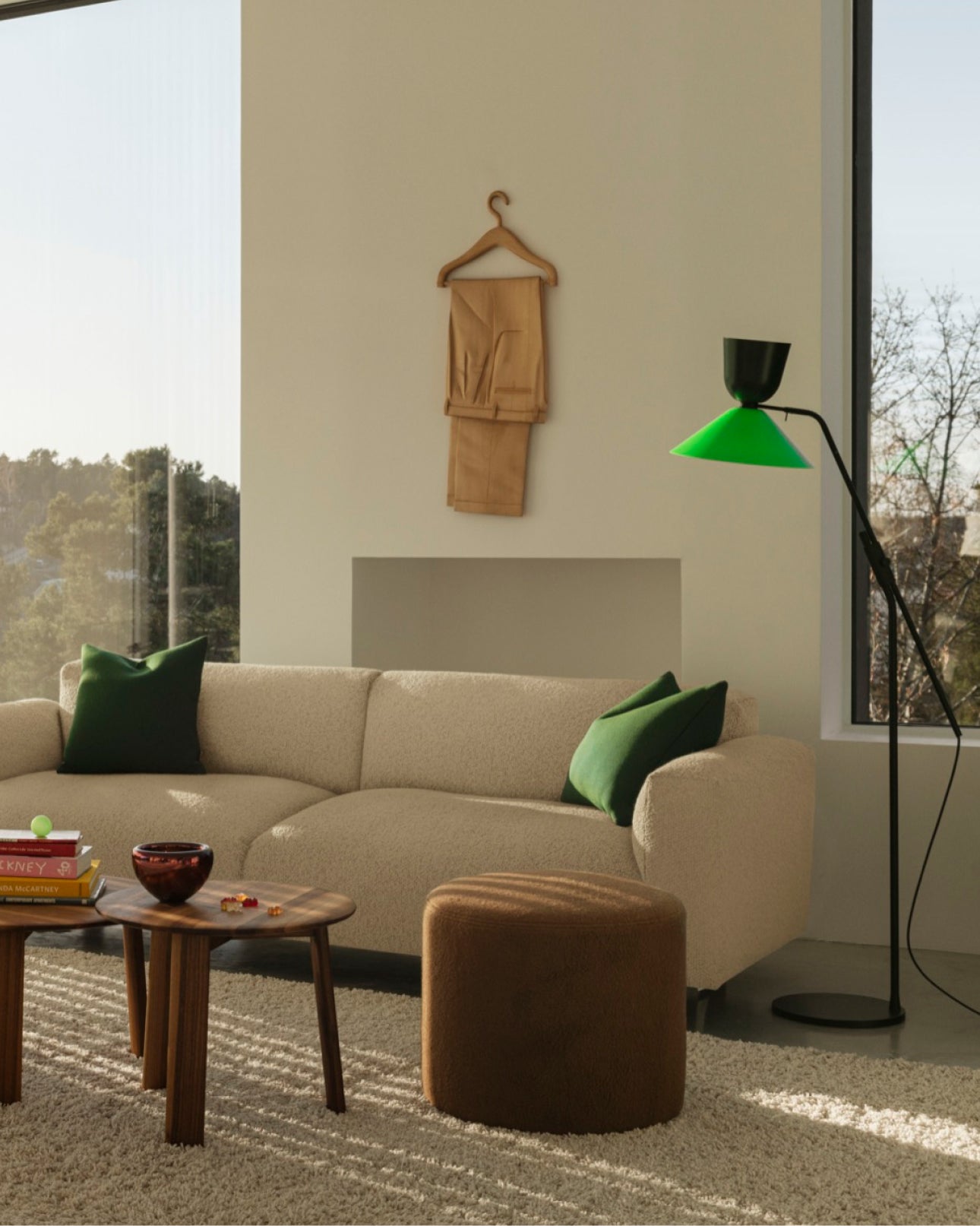 Living room scene featuring the Alphabeta Floor Lamp.