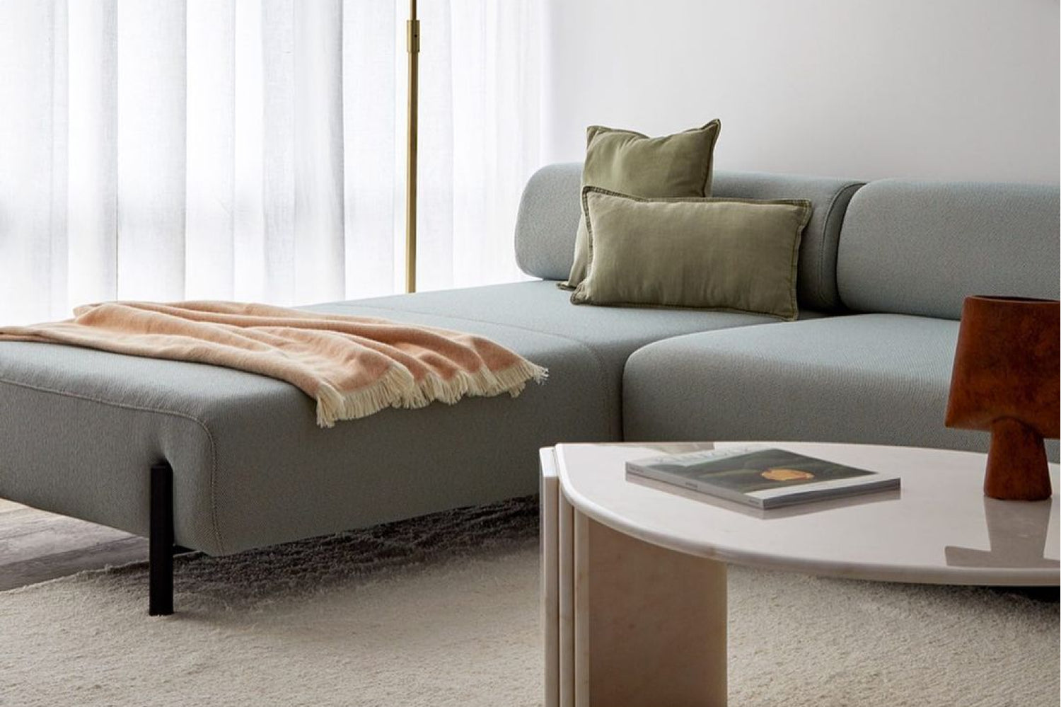 Hem - UGC of a living room scene featuring Palo Modular Corner Sofa Left.