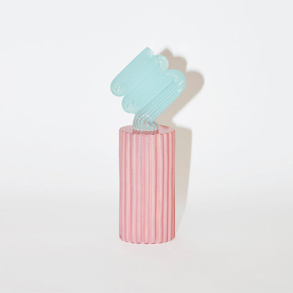 Monument Pink Base / Celadon Swirl