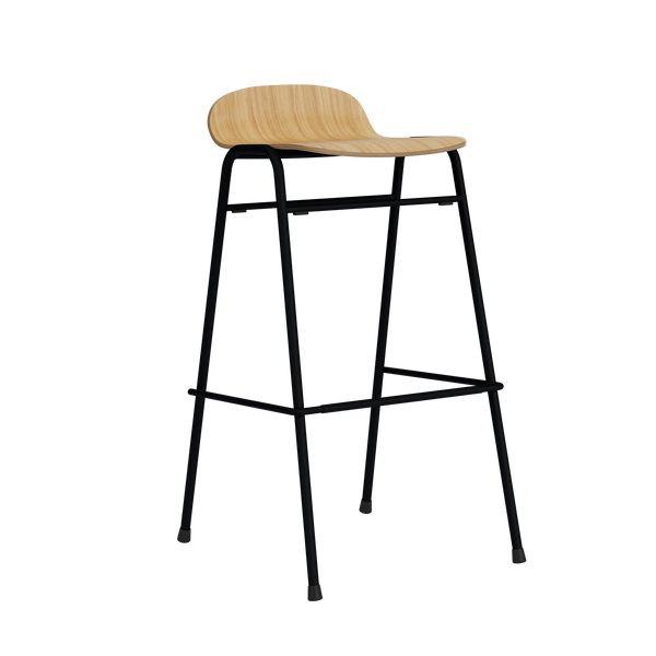 Touchwood Bar Stool Oak / Black