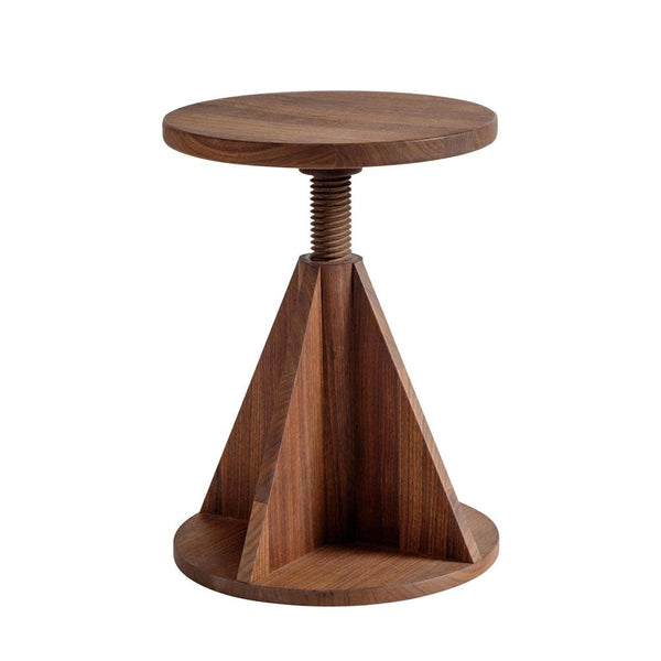 All Wood Stool Rocket Walnut