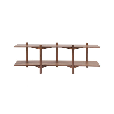 Zig Zag Shelf Media Walnut