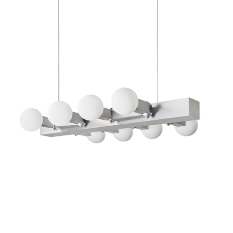 Knuckle Linear Chandelier (US) Brushed Aluminum