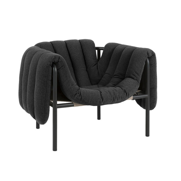 Puffy Lounge Chair Anthracite / Black Grey