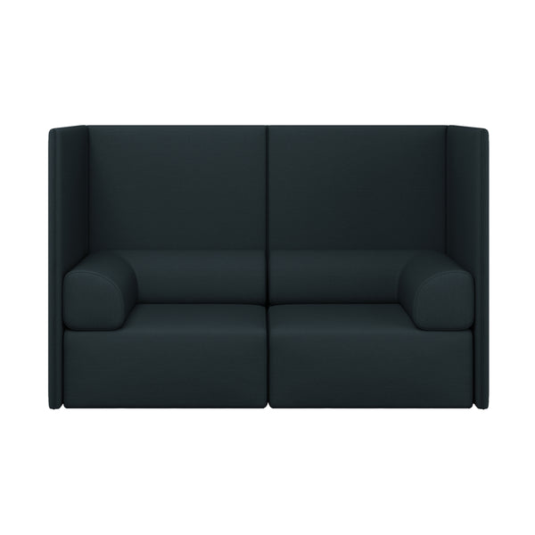 Palo Block 2-seater Sofa High Back with Armrests Pine