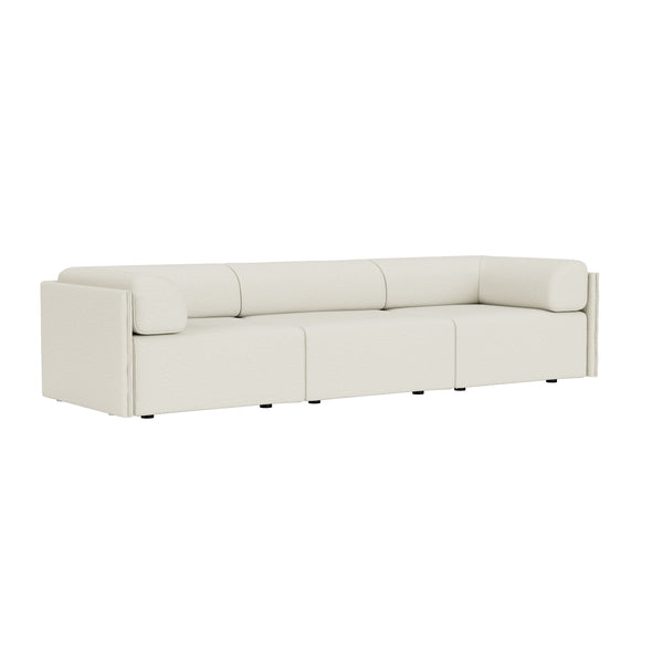 Palo Block 3-seater Sofa Low Back with Armrests Amdal 110