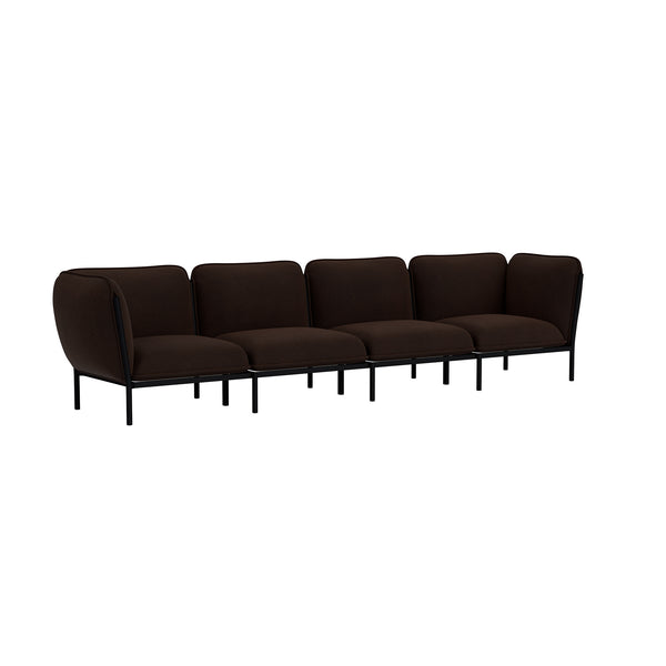 Kumo 4-seater Sofa with Armrests Sera Rosewood
