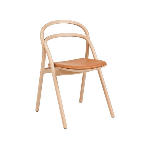 Udon Chair Natural / Cognac Leather