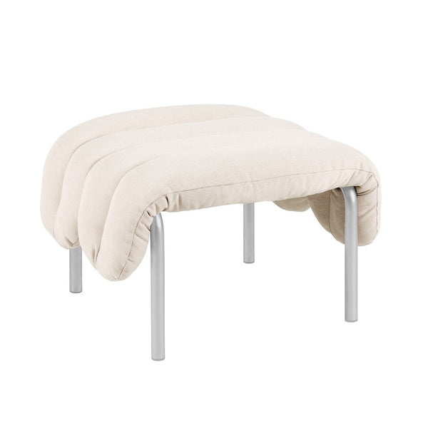 Puffy Ottoman Natural / Stainless