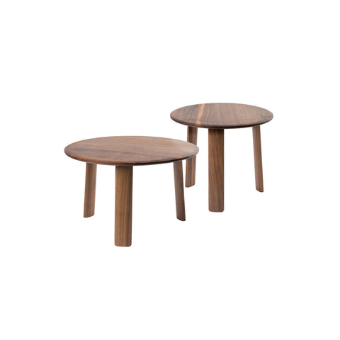 Alle Coffee Coffee Table Small + Medium Walnut