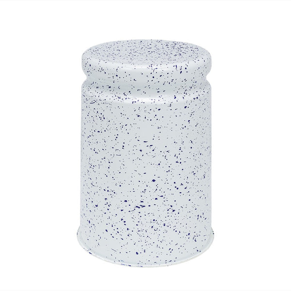 Last Stool White / Blue Splatter