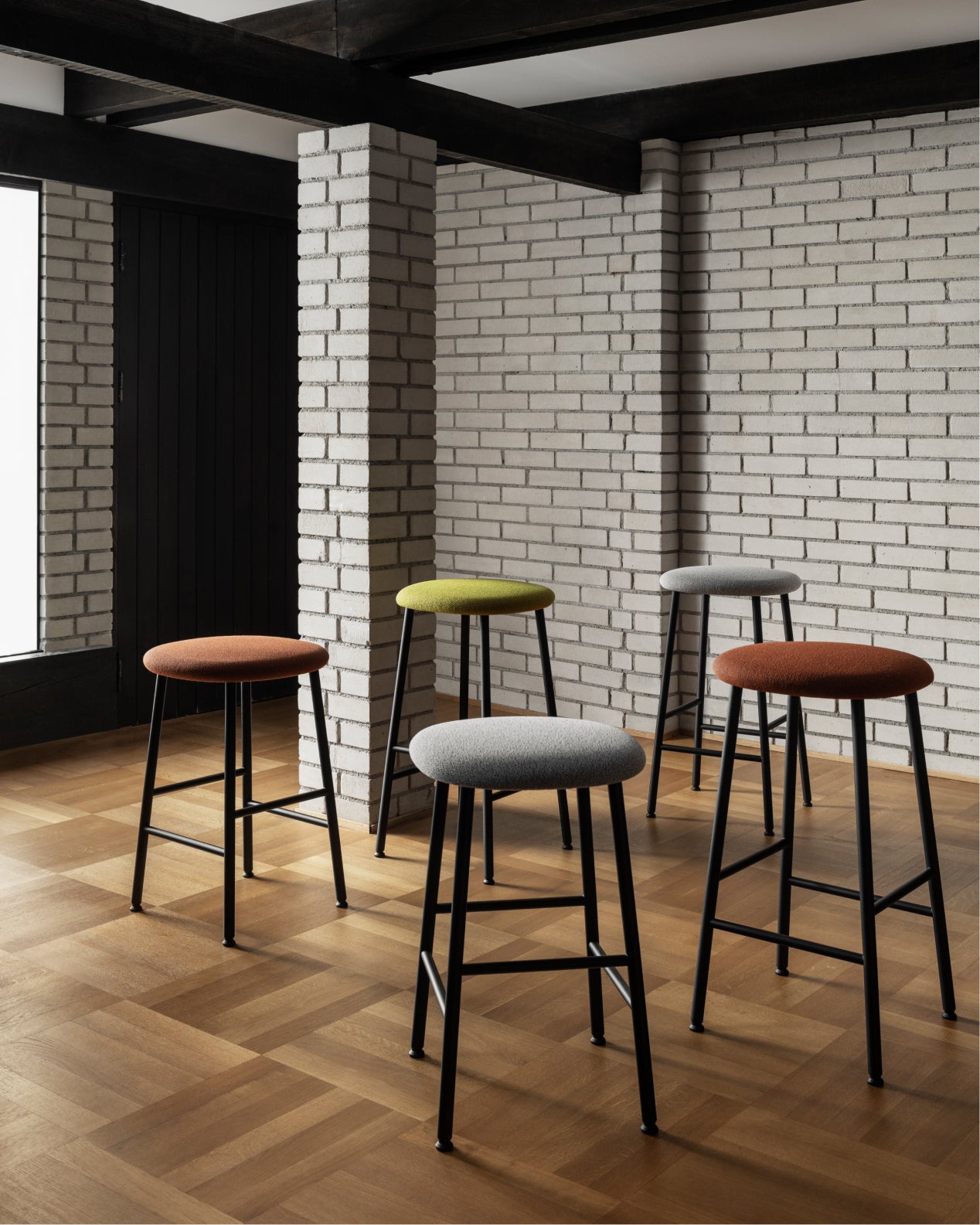 Hem - A lifestyle image featuring Kendo Counter Stool and Kendo Bar Stool.