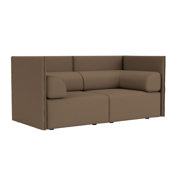 Palo Block 2-seater Sofa Medium Back with Armrests Autumn 361