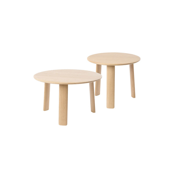 Alle Coffee Coffee Table Small + Medium Natural Oak