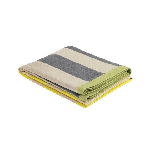 Stripe Throw Yellow / Gray