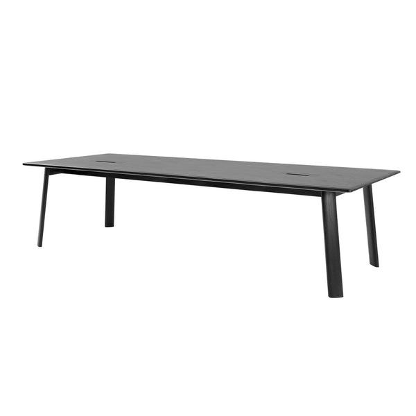 Alle Table Conference Table 300 cm / 118 in Media Black Oak