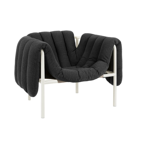 Puffy Lounge Chair Anthracite / Cream