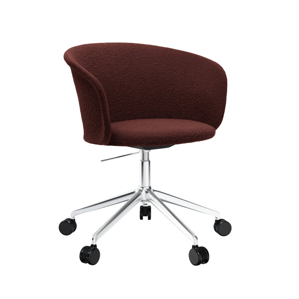 Kendo Swivel Chair 5-star Castors Conker / Polished