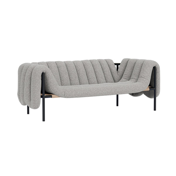 Puffy 2.5-seater Sofa Storr 3405 / Black Grey