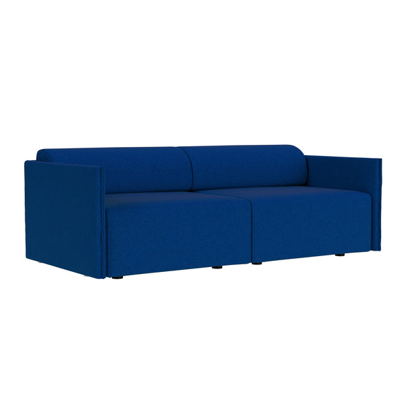 Palo Block 2-seater Sofa Low Back Sera Cobalt