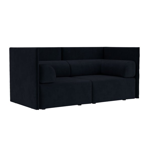 Palo Block 2-seater Sofa Medium Back with Armrests Velluto Coex VL30