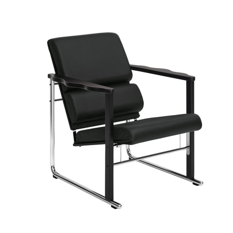 Experiment Lounge Chair 502 / Black / Black Leather