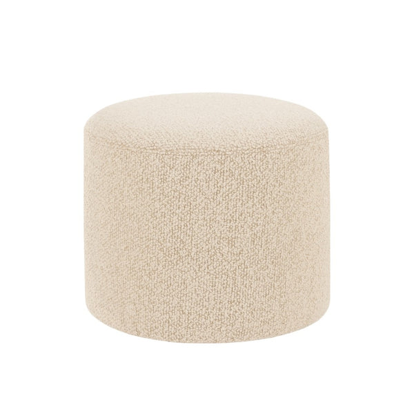 Bon Pouf Round Eggshell