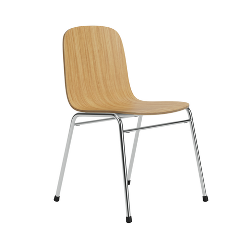 Touchwood Chair Oak / Chrome