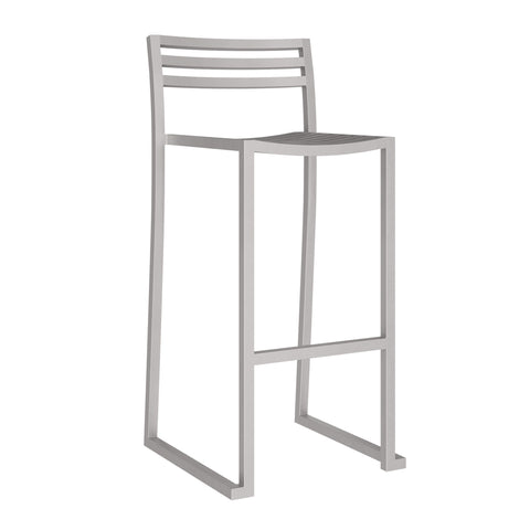 Chop Bar Chair Sandblasted Stainless Steel