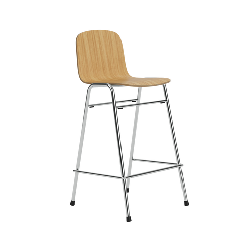 Touchwood Counter Chair Oak / Chrome