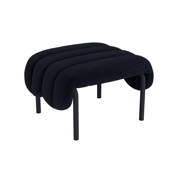 Puffy Ottoman Velluto Coex VL30 / Black Grey