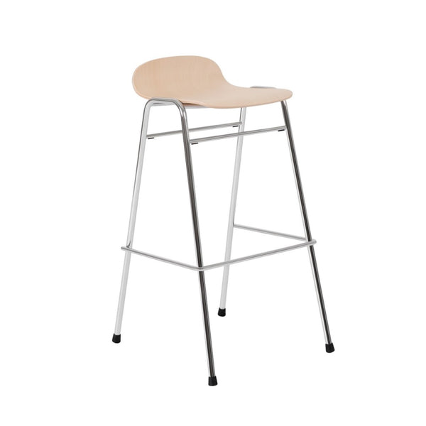 Touchwood Bar Stool Beech / Chrome