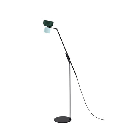 Alphabeta Floor Lamp Black Green / Soft Blue