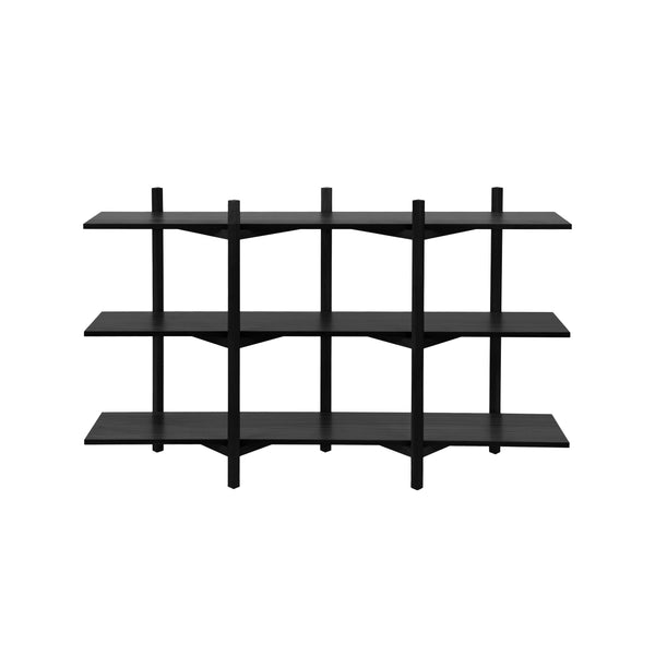 Zig Zag Shelf Low Black