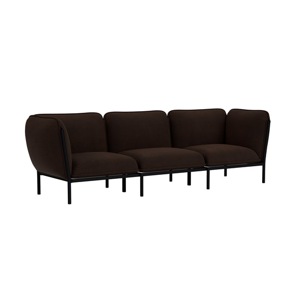 Kumo 3-seater Sofa with Armrests Sera Rosewood