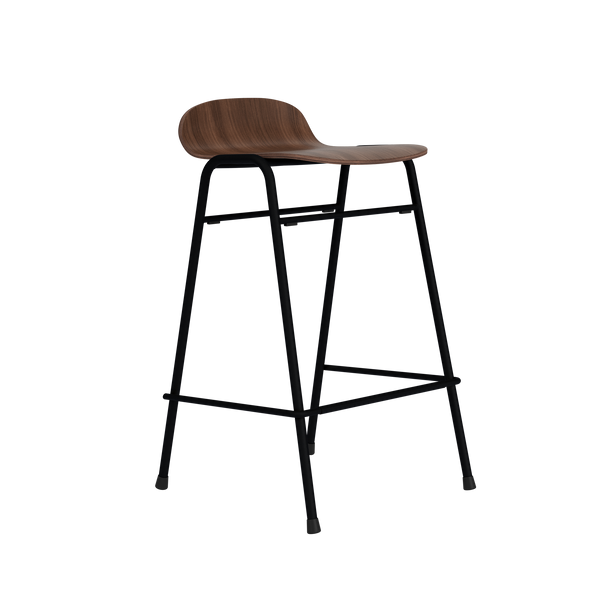Touchwood Counter Stool Walnut / Black
