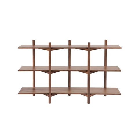 Zig Zag Shelf Low Walnut