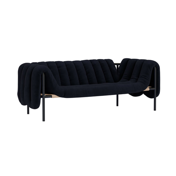 Puffy 2.5-seater Sofa Velluto Coex VL30 / Black Grey