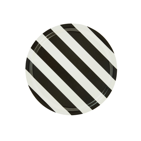 Stripe Tray Medium Cream / Black