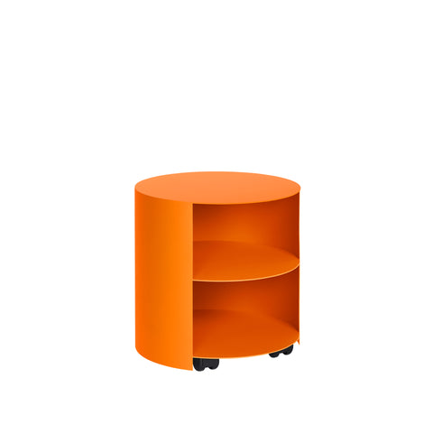 Hide Side Table Pure Orange