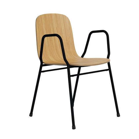 Touchwood Armchair Oak / Black