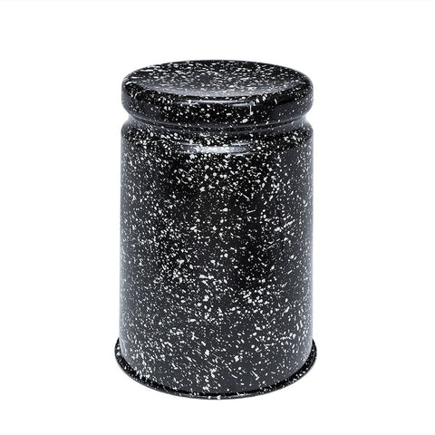 Last Stool Black / White Splatter