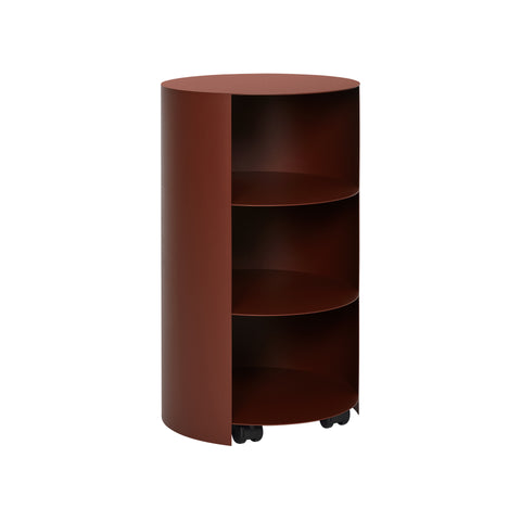 Hide Pedestal Red Brown