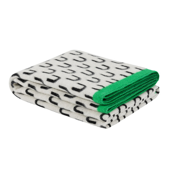Arch Throw Black / White / Green