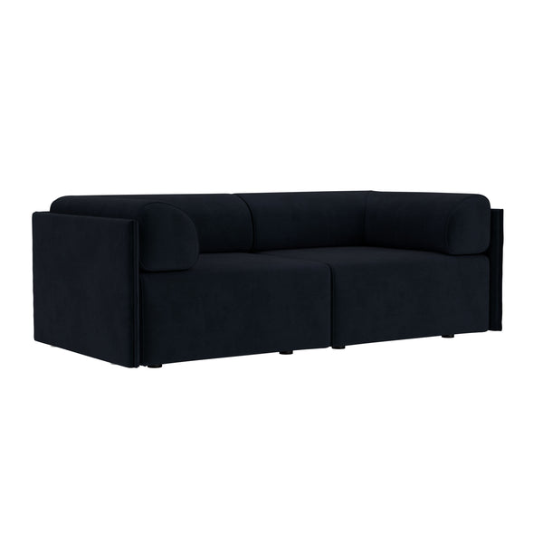 Palo Block 2-seater Sofa Low Back with Armrests Velluto Coex VL30