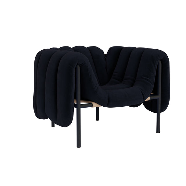 Puffy Lounge Chair Velluto Coex VL30 / Black Grey