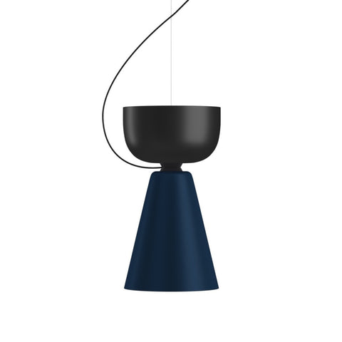 Alphabeta Pendant Uno Black / Steel Blue