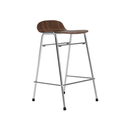 Touchwood Counter Stool Walnut / Chrome