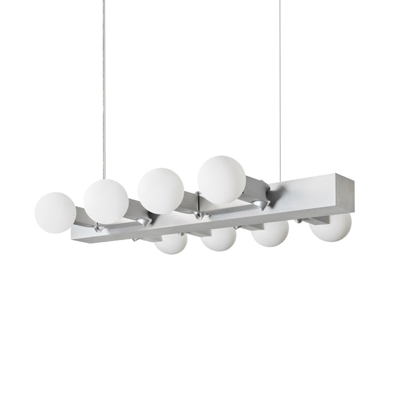 Knuckle Linear Chandelier (US) Brushed Aluminum